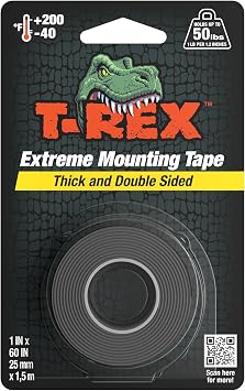 T-Rex Waterproof Mounting Tape, Black (285337)