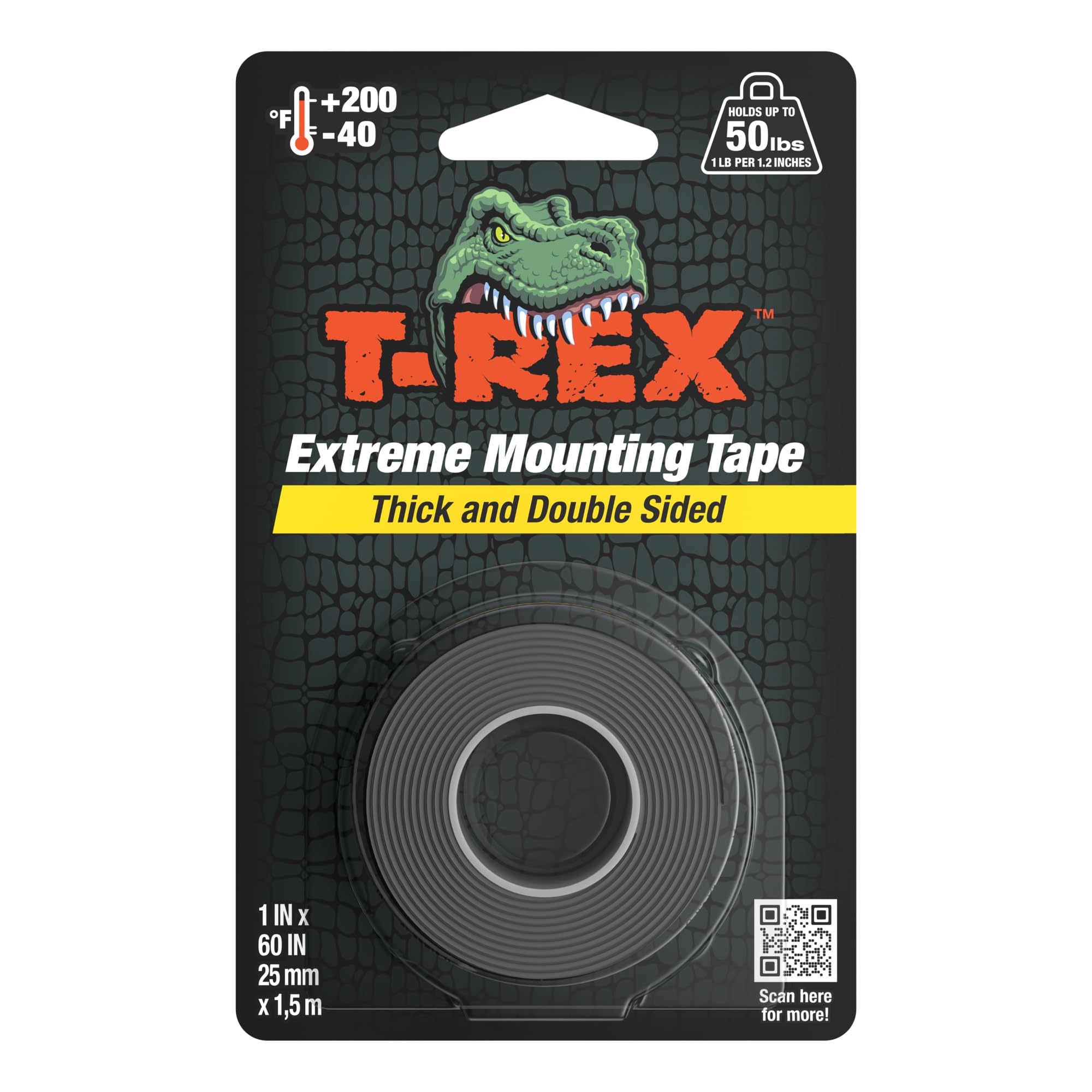 Shurtape 285665 T-Rex Extreme Hold Mounting Tape 25Mm X 1.5M