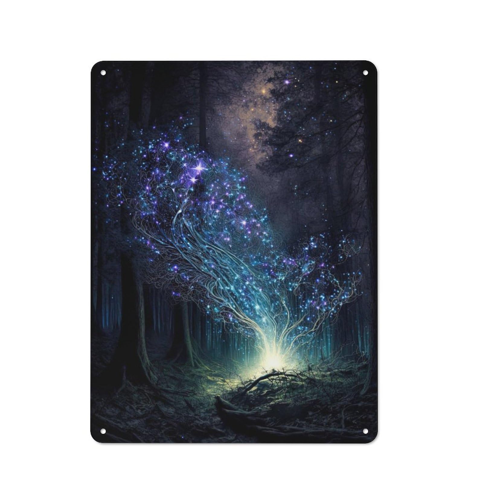 Junmoney Forest Spirit Retro Tin Sign 40X30cm Featuring For Bar Or Restaurant, For Metal Sign Collectors, For Garage And Workshop Walls