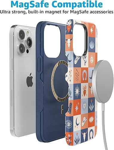 Vista 1016 de Casely Funda para iPhone 15 Pro Max Jardín Secreto Flores mixtas Funda atrevida Compatible con MagSafe y botón de acción Secret Garden