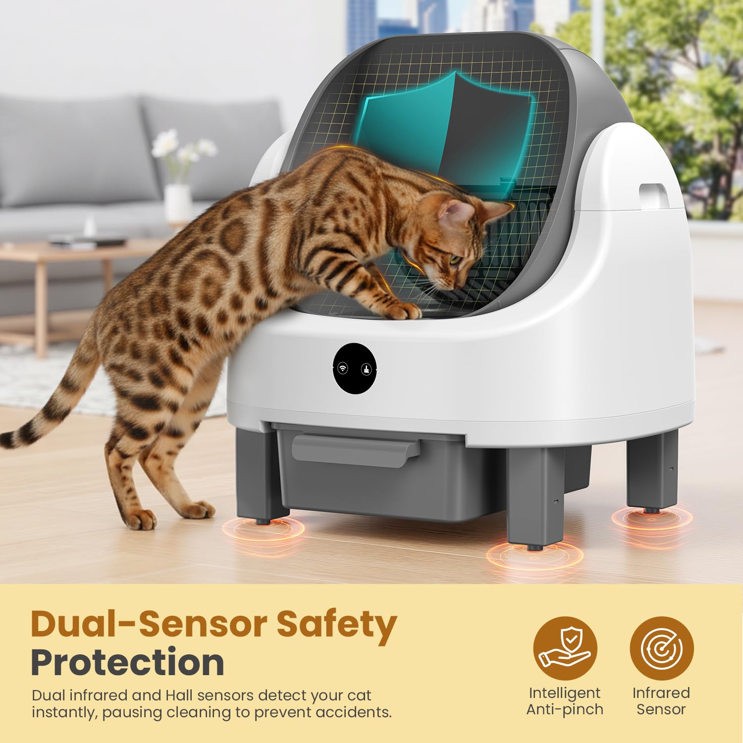 Amazon | OROLEY 自動猫トイレ 猫 トイレ 自動 自動清掃 アプリ操作