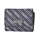 Rower&apos;s End Small Wallet for Women&comma; RFID Blocking Slim Credit Card Holder with Zipper Coin Pocket&comma; Bifold Compact Wallet with ID Window in Indigo Bone