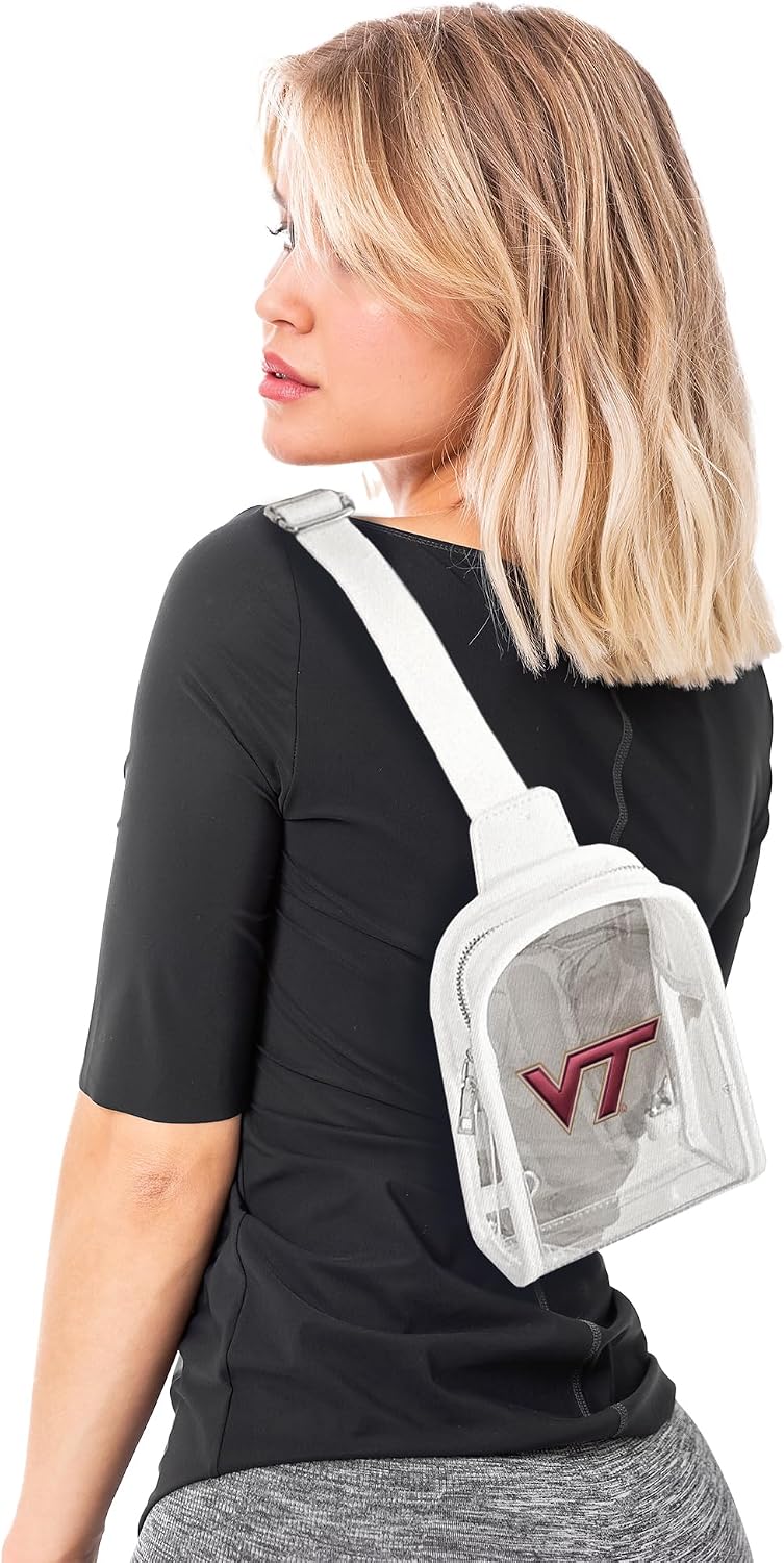 Littlearth Unisex NCAA Clear Mini Sling-3D