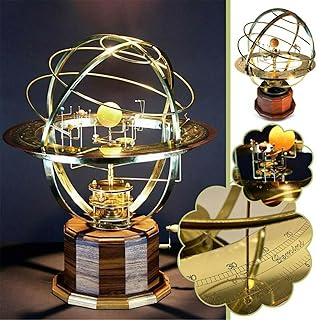 Grand Orrery Model of The Solar System,Retro Mechanical Solar System Model Decoration，Metal Solar System Ornament Home Living Room Decoration Gifts