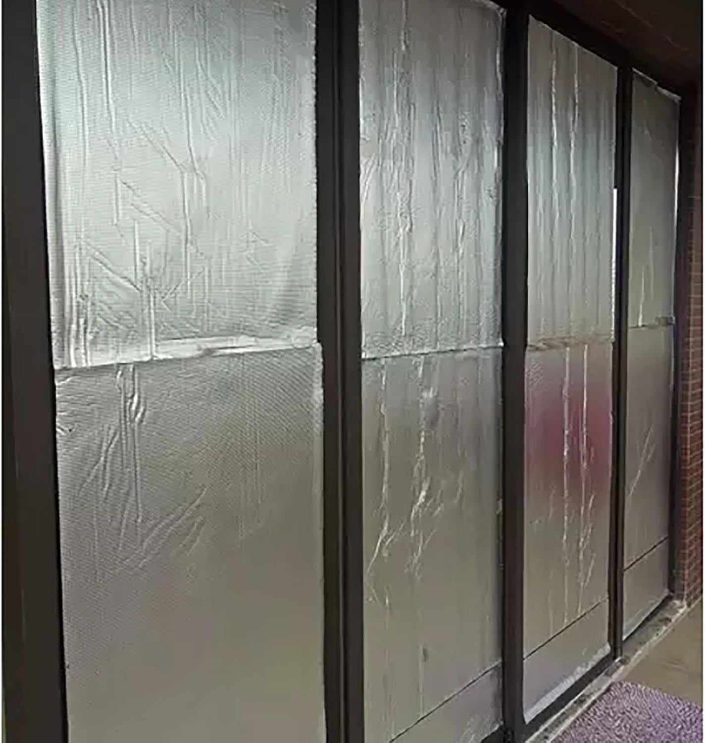 Thermal Insulation, Self Adhesive Reflective, Pipe Insulation Tube, Aluminum Heat Insulation Foam, Attic Door Insulation Cover, Thick 5Mm 10Mm ( Color : 10mm(0.4in) , Size : 1mx5m(3.3ftx16ft) )