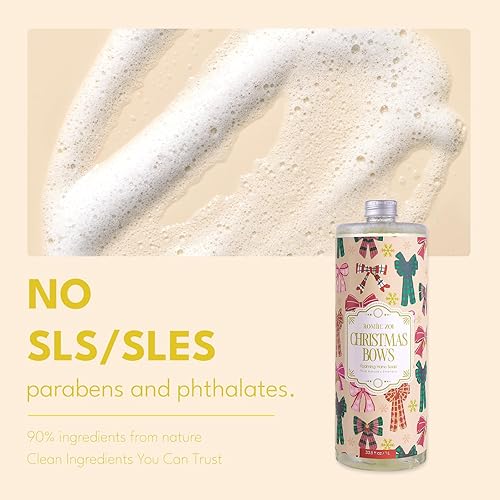 Miniatura 9 de Jabón de manos espumoso navideño con caja de regalo, bebé, "It's Cold Outside", impregnado con aroma cítrico y pino, 16.9 fl oz16.8 onzas líquidas