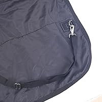 Vista 5 de Manta de caballo 1200D Ripstop impermeable transpirable (0.00 oz sin relleno), ligera capa de lluvia que se mantiene seca en barro y clima húmedo