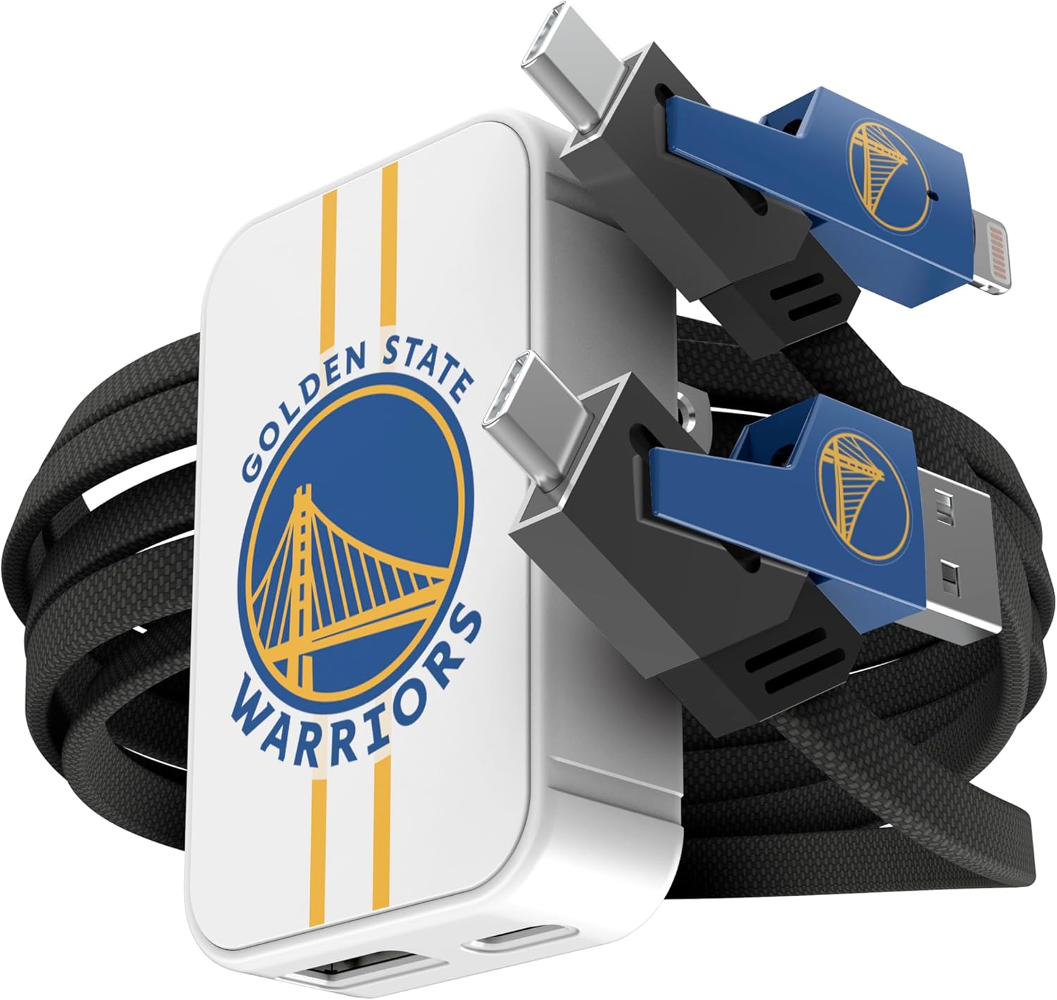 SOAR NBA Slim Wall Charger and 4 In 1 Multi Charging Cable