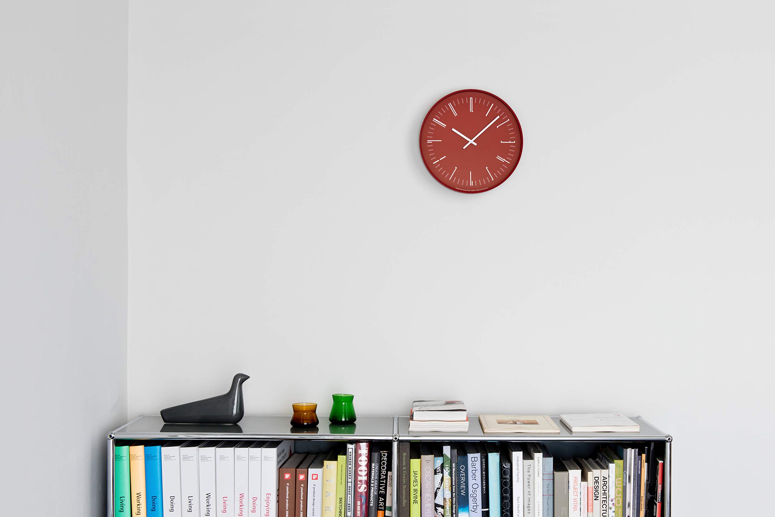 Amazon｜レムノス Lemnos 掛け時計 Draw wall clock KK18-13 RE ドロー