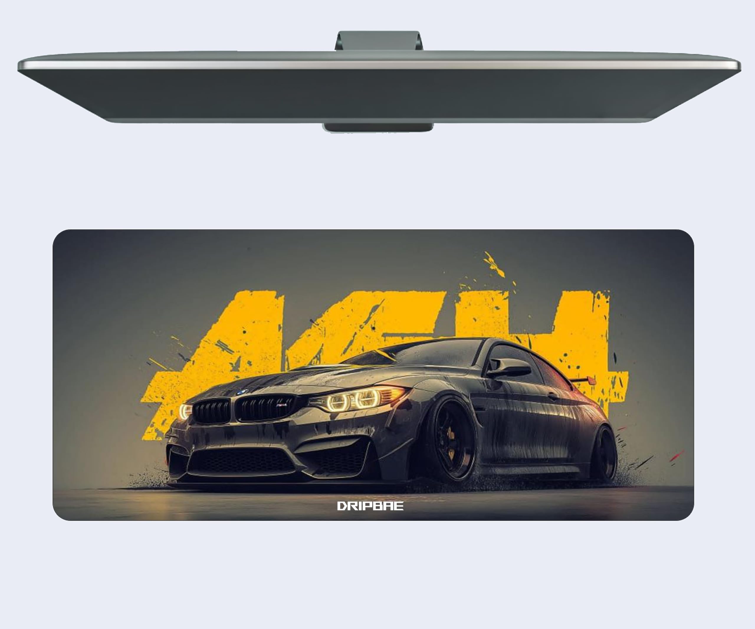 M4 Car Enthuziates Extended Long Gaming Mouse Pad for Laptop Desktop, Non-Slip Rubber Base Desk Mat (595MM x 290MM x 3MM) Mousepad-image-24