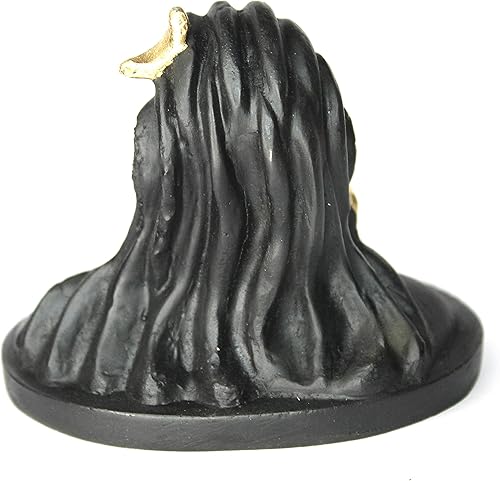 Miniatura 3 de Polyrasin India First Yogi Lord Adiyogi Shiva (Mahadev) esculturas negras mate, estatua de ídolo, tablero de instrumentos del automóvil, decoración