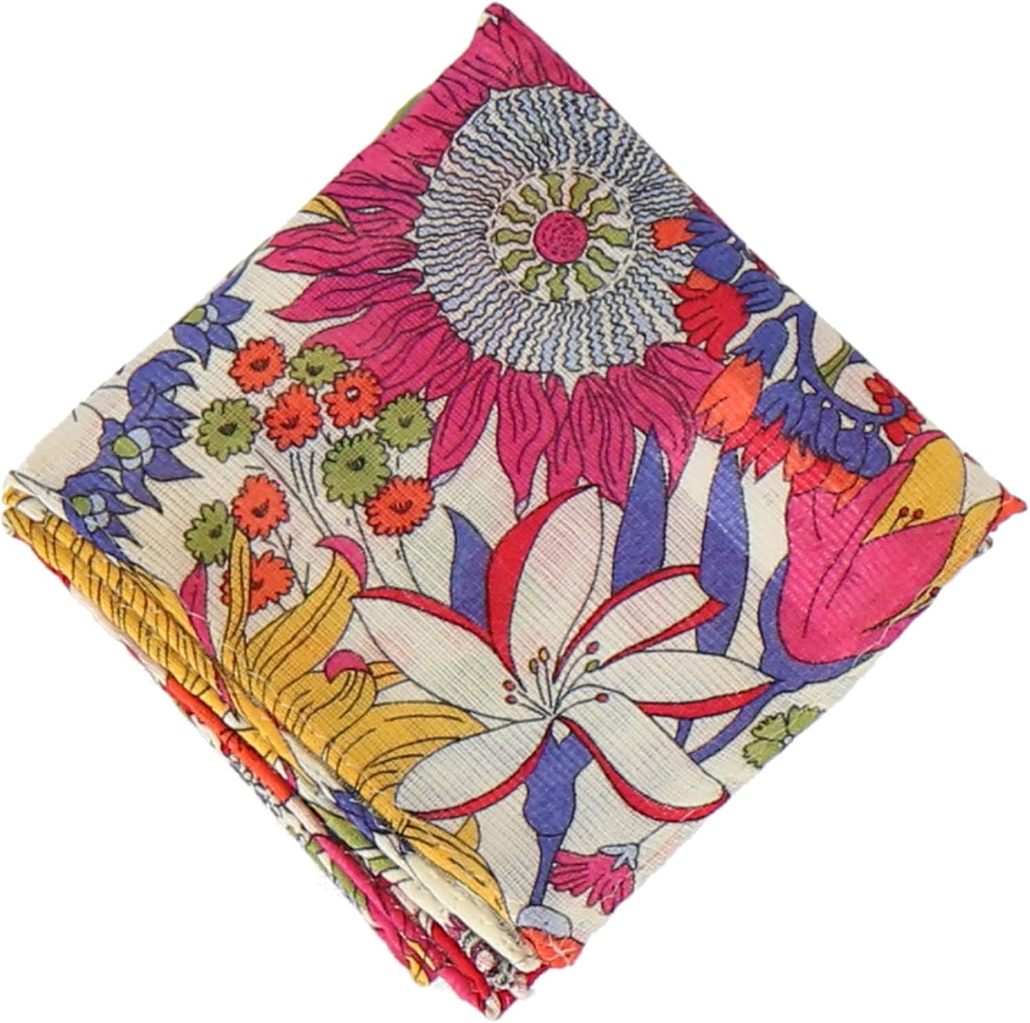 48〉Mim様リバティ ハンドメイド フリル付ガーゼハンカチ 入園 入学