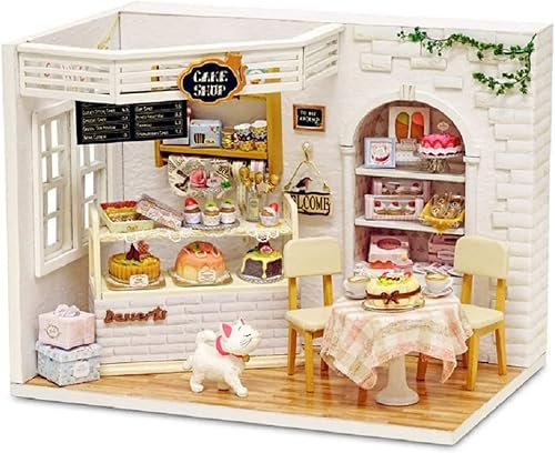 Kisoy Casa de muñecas en miniatura con kit de muebles, modelo de casa hecha a mano para adolescentes y adultos regalo (William' s Magic House)