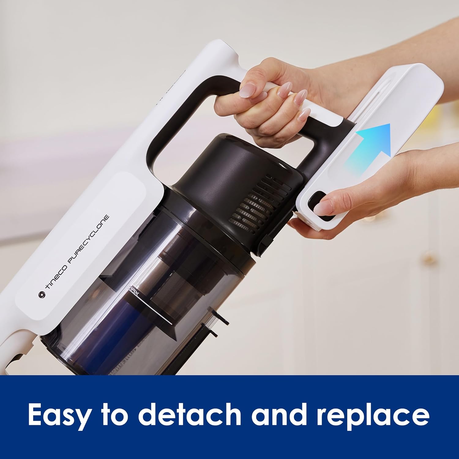 Tineco Replacement Battery for Pure One A50S, Cordless Vacuum Cleaner Replacement Battery-25.2Volt 2500mAh Space White - Image 3