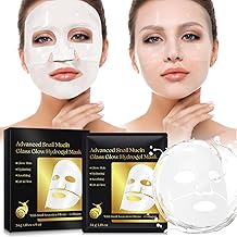 Snail Mucin Glass Glow Hydrogel Mask, Collagen Face Masks Skincare, Collagen Night Wrapping Mask,Korean Facial Masks Skin Care 6 PCS