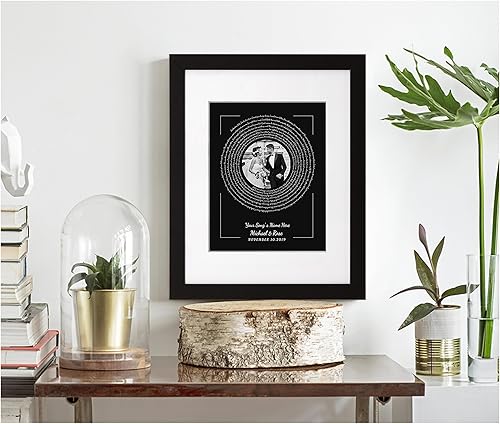 Vista 78 de Letras de música personalizadas, canciones, lienzo/fotos sin marco/impresiones enmarcadas con corazón en nombres de corazón, fecha de carga de fotos