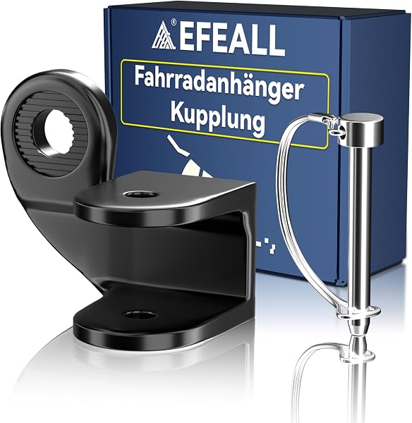 EFEALL Fahrradanhänger Kupplung für Qeridoo Fahrradanhänger, Stabile Fahrrad Anhängerkupplung mit Sicherheitsstift, Fahrradkupplung für Hundeanhänger, Kinderanhänger, Lastenanhänger - 1