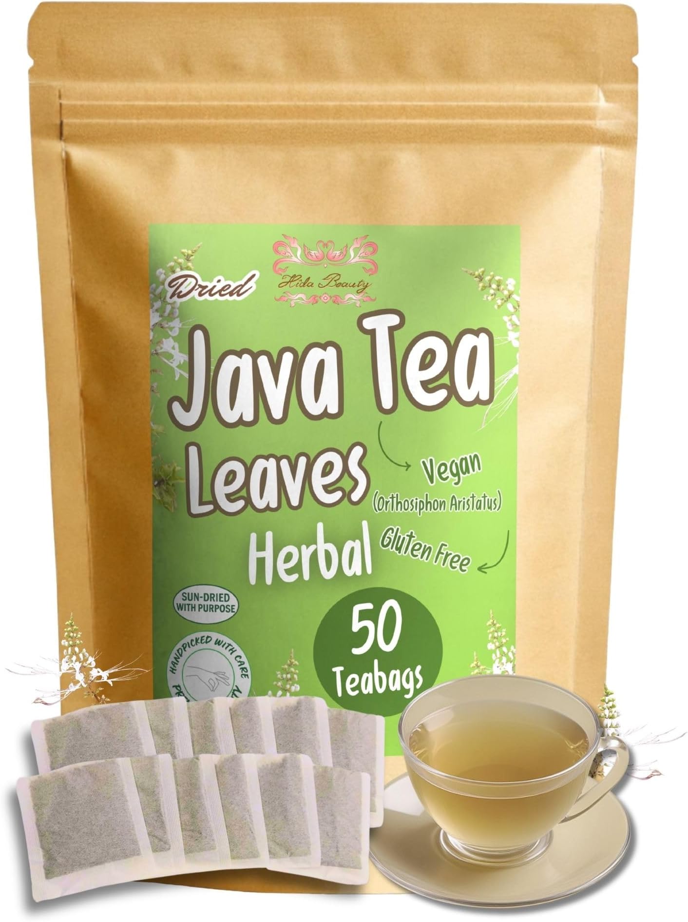 Hida Beauty Premium Dried Orthosiphon Aristatus Java Tea 50 Teabags