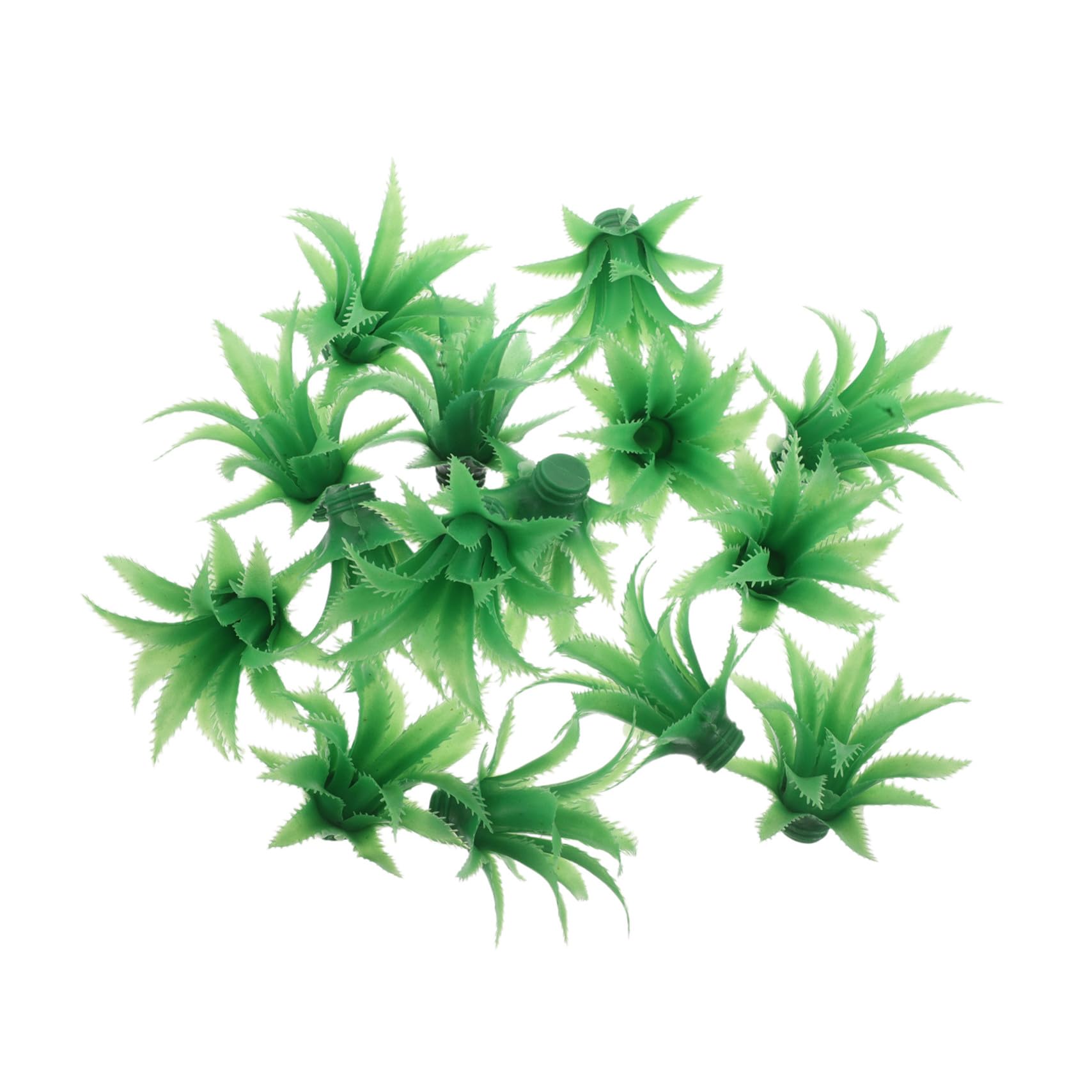 ABOOFAN 60 Piezas Hojas de piña simuladas Hojas de Flores Artificiales simulación Artificial el plastico