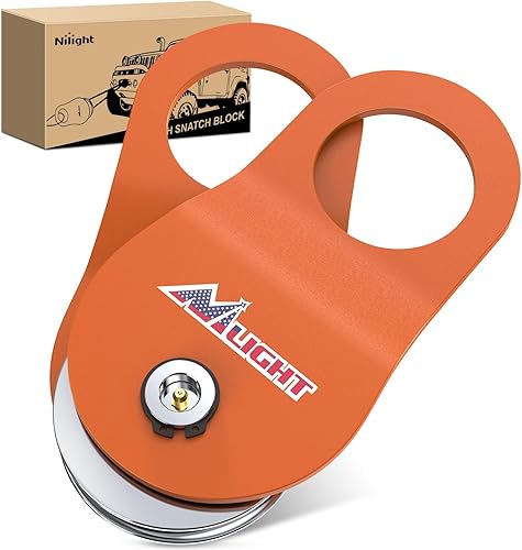 Miniatura 104 de Nilight Receptor de enganche de grillete de 2 pulgadas, 45000 libras, resistencia a la rotura, grillete de anillo en D de 3/4 pulgadas con pasador