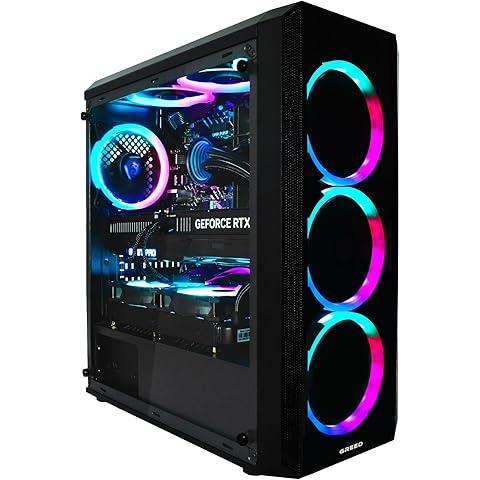 Greed&reg; MK2 Pro - High End Gaming PC - Intel Core i7 12700F + Nvidia Geforce RTX 5070 12GB - Schneller RGB Computer + 4K Rechner mit 4,9 GHZ - 32 GB DDR4 RAM - Wasserk&uuml;hlung - 1TB SSD - WLAN + W11 Pro