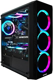 Greed® MK2 Pro - High End PC Gamer - AMD Ryzen 7 5700X + Nvidia Geforce RTX 5070 12GB - Ordinateur Rapide + PC Gaming 4K - 4.6 GHZ - 32Go DDR4 RAM - Refroidissement par Eau - 1TB SSD - WLAN + W11 Pro