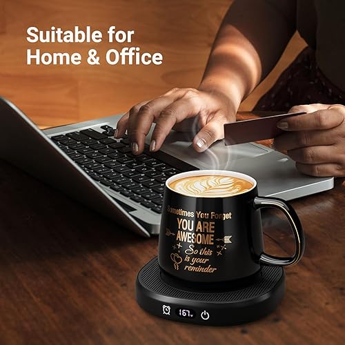 Miniatura 3 de Juego de tazas de café con 4 ajustes de temperatura, apagado automático de 8 horas