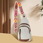 CHUQING Large bandoulière bandoulier col sangle réglable sac pailles Purse pailles Toile de remplacement corps croisé pour les femmes sacs à main multicolore