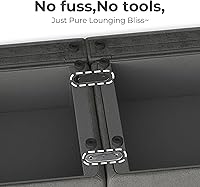 Vista 3 de CHITA Sofá seccional modular extragrande, sofá grande en forma de L con certificación FSC, sofá seccional modular para sala de estar, 112 pulgadas