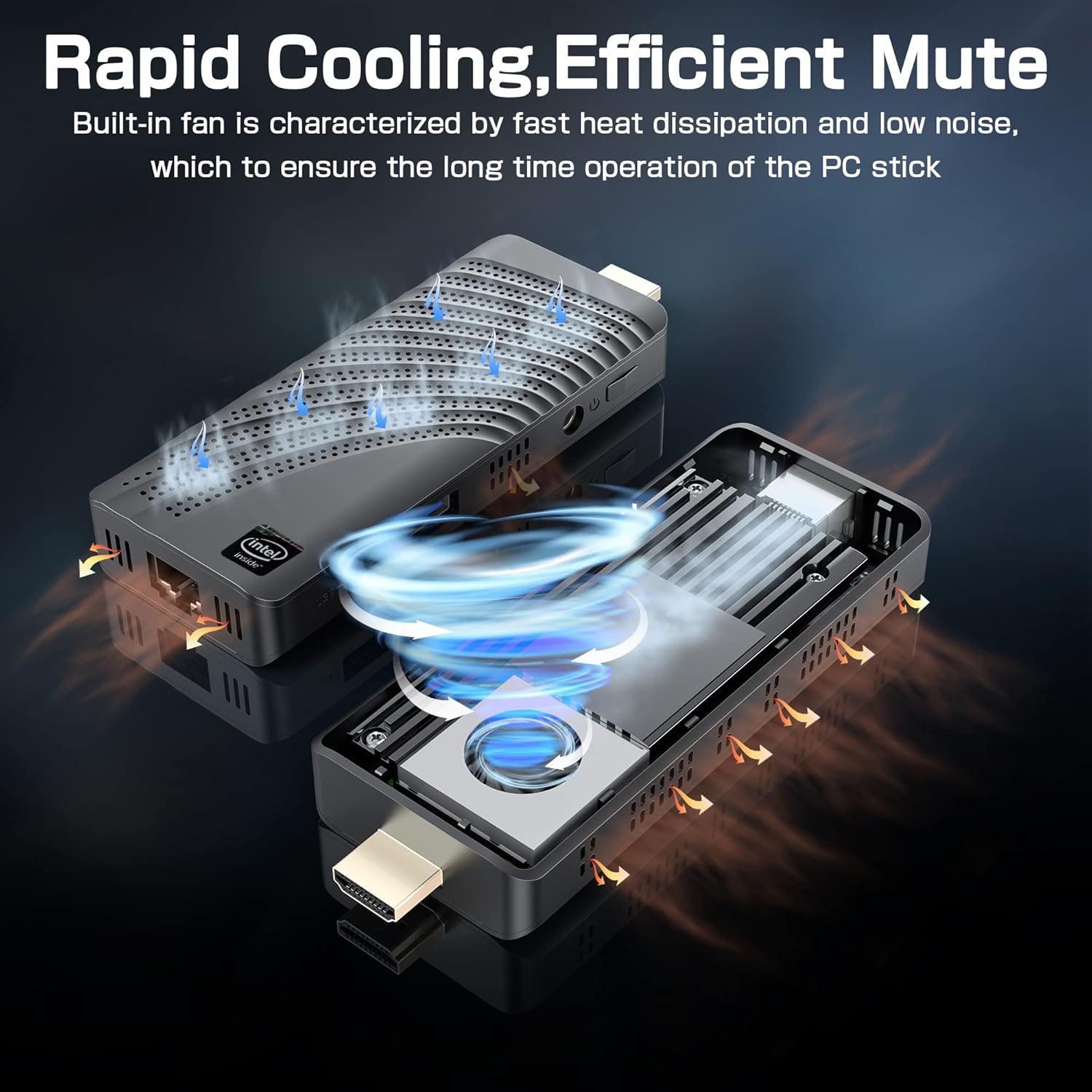 NiPoGi Mini PC Stick internal cooling fan