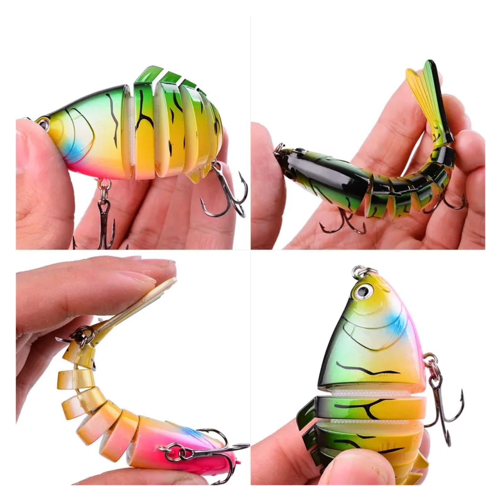 Zestaw 5 tonących woblerów Crankbait, zestaw wędkarski, sztuczna przynęta, twarda przynęta Swimbait, woblery na szczupaki, do połowu basów