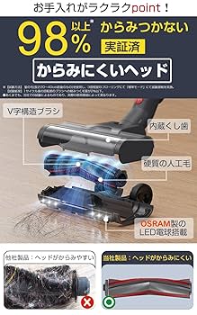 Maircle コードレス掃除機400W強力吸引スタンド付　マルチコーン濾過 Amazon | Maircle コードレス掃除機 400W強力吸引 充電収納一