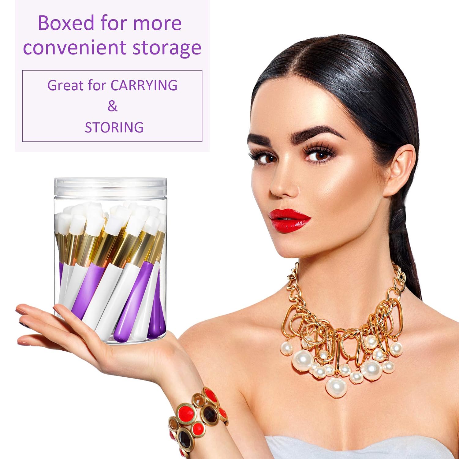 30 Pieces Lash Shampoo Brushes, Eyelash Extension Cleansing Brush Peel Off Blackhead Remover Tool Nose Pore Deep Cleaning Brush Cosmetic Lash Cleanser Brush Facial Cleansing Brushes (Purple, White)