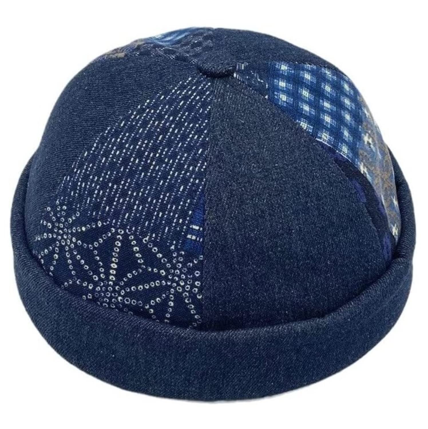 Gorro de Lana de Invierno cálido para Mujer y Hombre, con puños enrollados, Estilo Retro, sin Visera (Talla única)