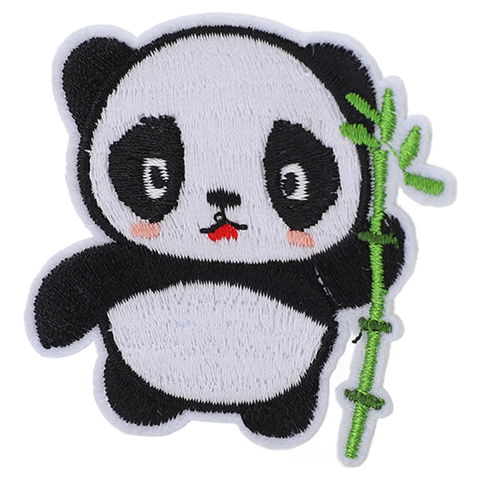 Patch Panda Brodé Thermocollant 8x6cm - Mignon, Lavable, Pour Vêtements Enfants Ou Déco