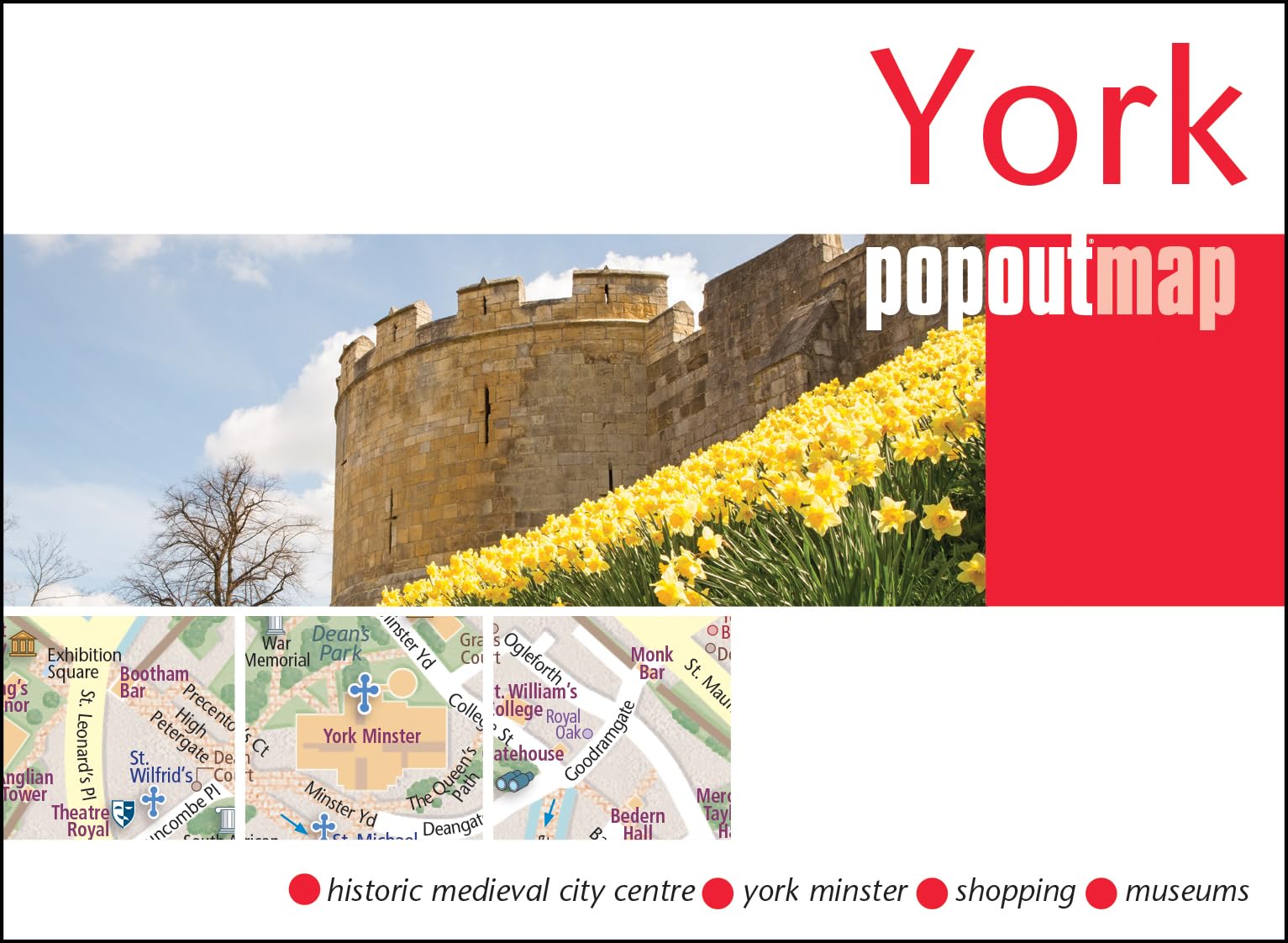 York Popout Map: Pocket size, pop up city map of York
