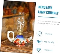 Vista 9 de Lámpara de chimenea pantalla de lámpara para lámparas de mesa, vintage globo vintage, pantalla de vidrio transparente, pantalla de lámpara