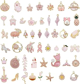 30pcs Mixed Enamel Charms Pendants for Jewelry Making Bulk lot Necklace Earrings Bracelet Craft Findings