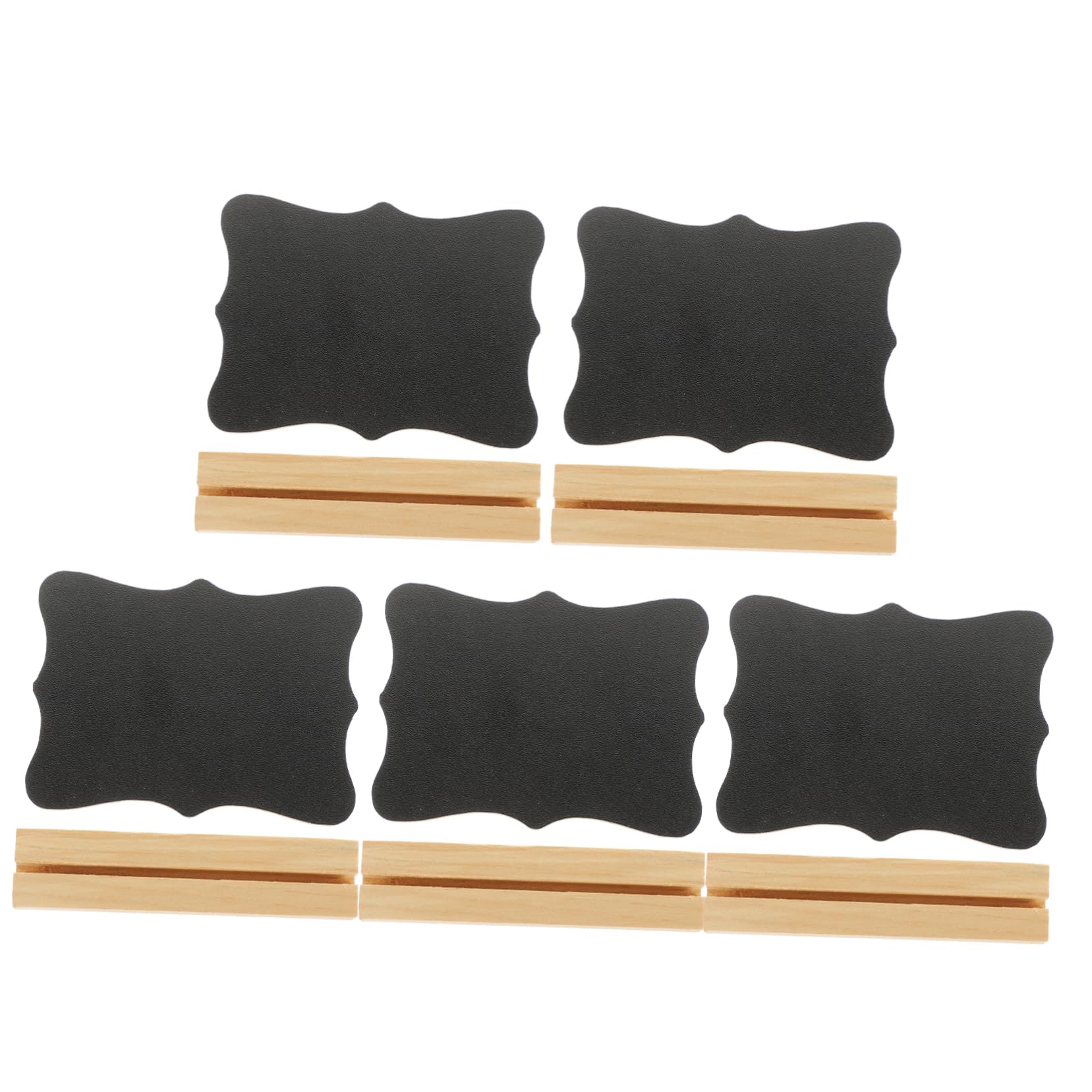 Operitacx 25pièces Mini Tableau De Panneaux Décoratifs Pour Événements Et Décoration De Table Ardoise Portable Avec Support Pour Messages Et Menus