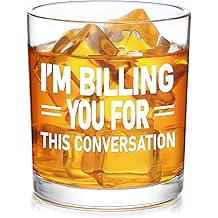 Futtumy I'm Billing You for This Conversation Whiskey Glass - Lawyer Gift for Men, Funny for Attorneys, Professional Consultants - White Elephant Christmas for Coworkers, Friends