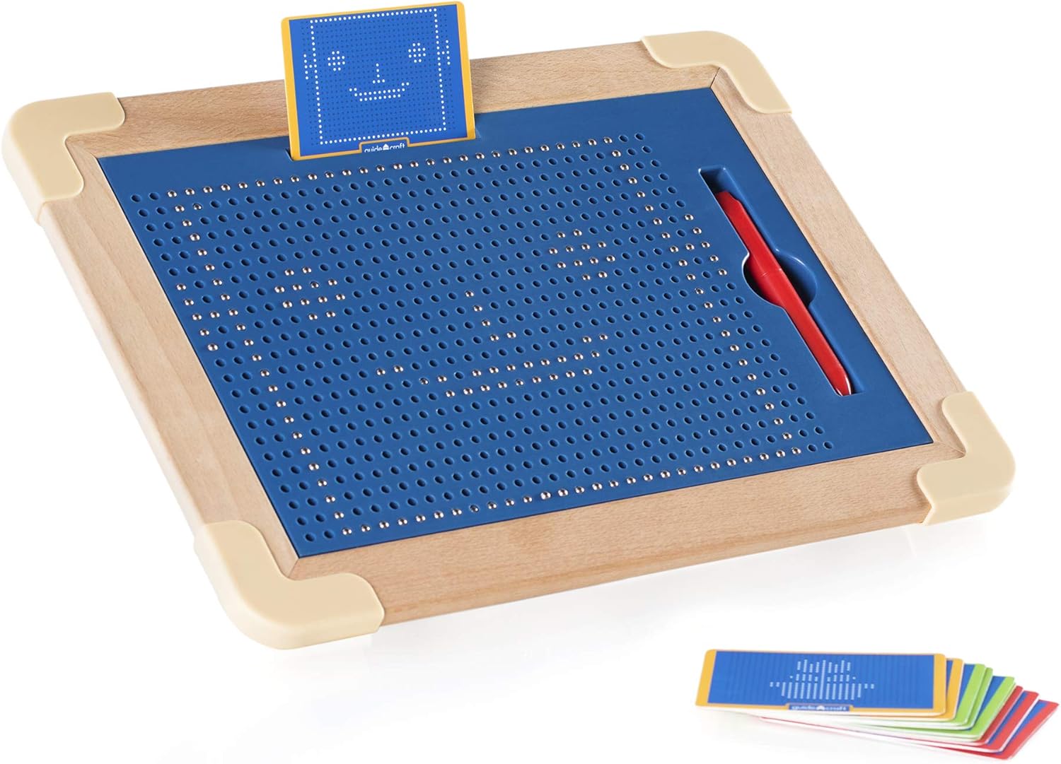 Guidecraft Magna Tablet Deluxe with 10 Double-Sided Design Cards - Tracing Board for Kids, Preschool STEM Learning & Educational Toy