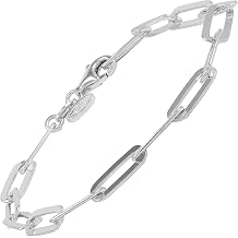 Silpada 'Falling Paperclips' Bracelet in Sterling Silver, 7.25"