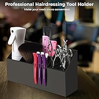 Vista 4 de Caja de almacenamiento grande para tijeras, soporte para tijeras para peluquería, soporte de corte para peluquería, peines profesionales