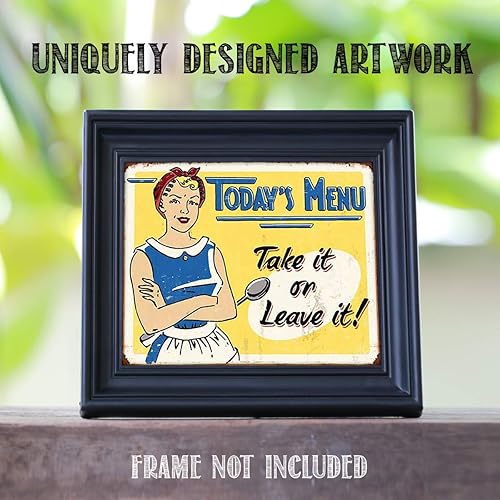 Miniatura 6 de Todays Menu-Kitchen Art Wall Decor, This Rustic Wall Decor Print Is the Perfect Retro Decor Wall Art For Home Kitchen Wall Decor, Bar Decor, Cafe &
