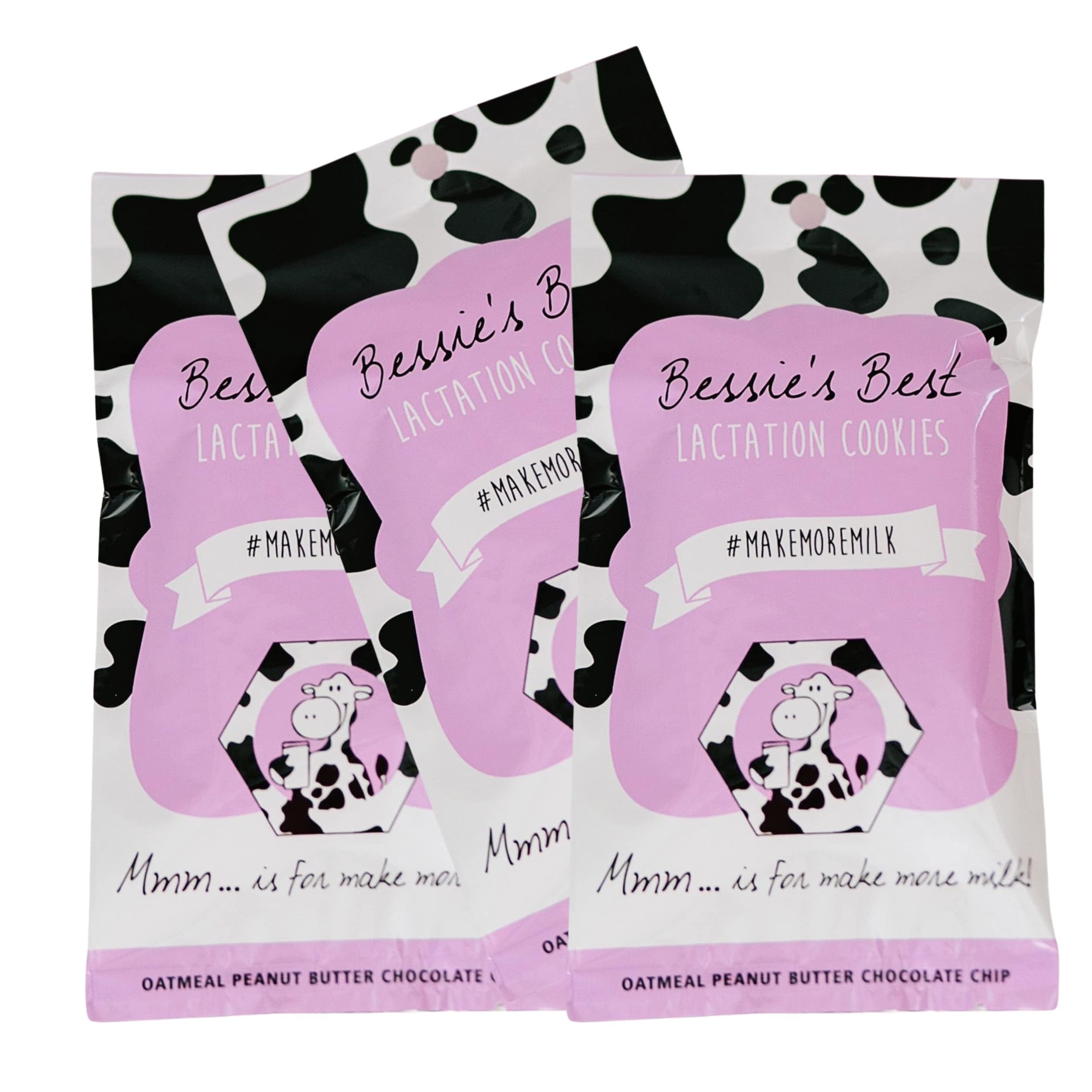 Bessie’s Best Lactation Cookies | Lactation Support | Oatmeal Peanut Butter Chocolate Chip | Increase Milk Supply | Breastmilk Boosting Cookies | Breastfeeding Snacks | 9 Count
