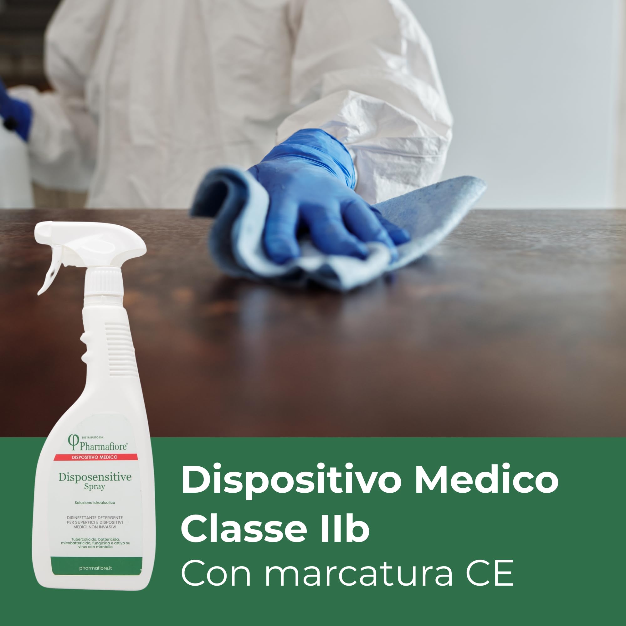Disinfettante Spray per Dispositivi Medici e Superfici ad Azione Rapida Disposensitive Spray, Pronto all’Uso, A Base di Alcool Isopropilico, Virucida, Battericida, Fungicida, Decontaminante, 750 ml