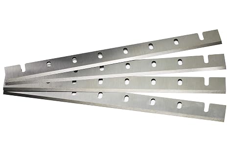 HSS Planer Blades for DW733 12-1/2-Inch (DW7332) Heat Treated, Double Sided HSS Planer Knives Replace DeWalt DW 7332, Set of 4 Replacement