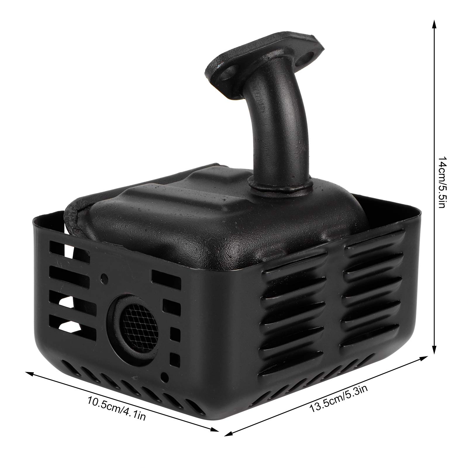 Conjunto de silenciador de escape con tubo de escape y junta, conjunto de silenciador de escape de repuesto para accesorio de motor de gasolina de 2KW/3kw/168F/170F
