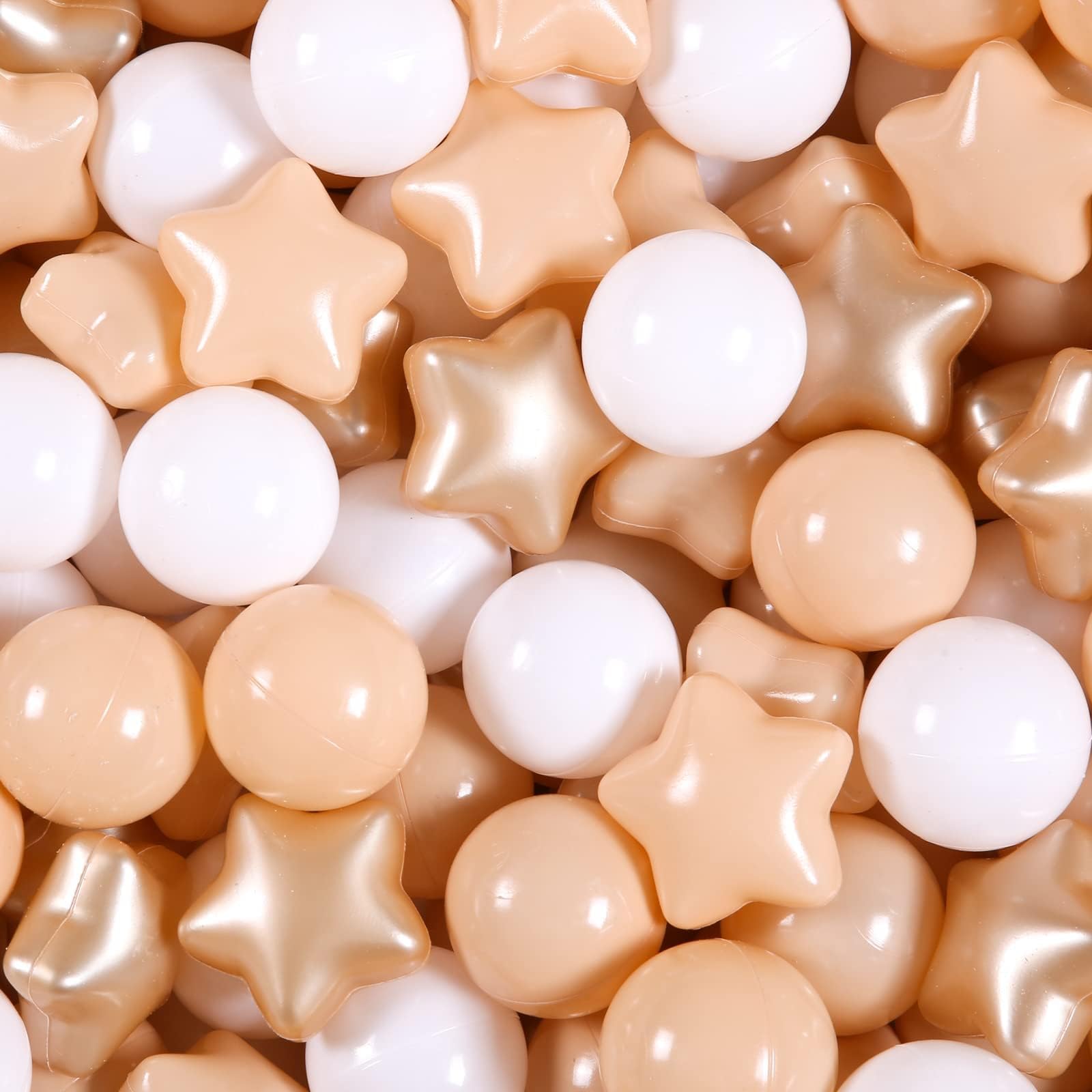 GOGOSO Ball Pit Balls for Toddler,Plastics Balls for Kids1 2 3 4 5 6 Baby Ballpit 50 100 200 300 400 500 1000