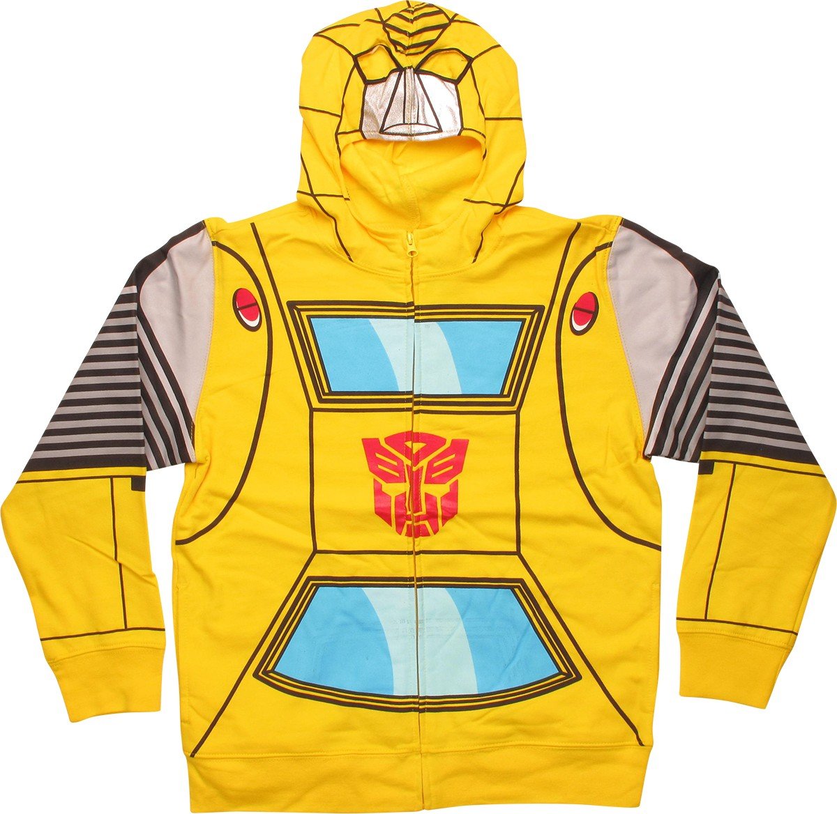 Transformers Boys' Bumblebee Character Hoodies, Yellow, 8